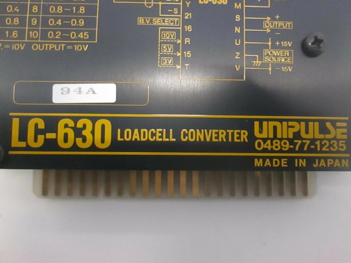 Used Unipulse, Loadcell Converter, LC-630, Used
