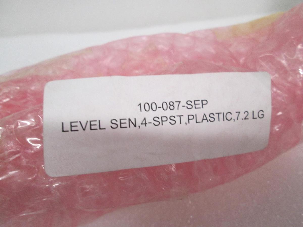 Used GEMS, Level Sensor, 100-087, 4-SPST, Plastic, 7.2 LG, New