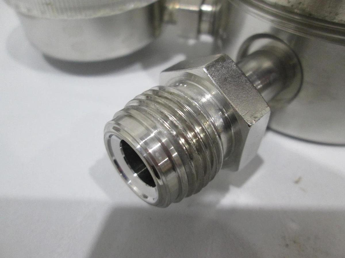 Used Veriflo, 43800003 130, 4 Port Regulator w/ 0-400 and 30-0-100 PSI Gauges, Used