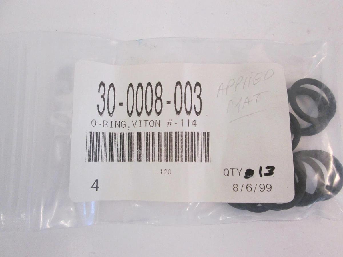 California Seal, 30-0008-003, Black Viton, -114, O-Ring , NIP, Lot of 13