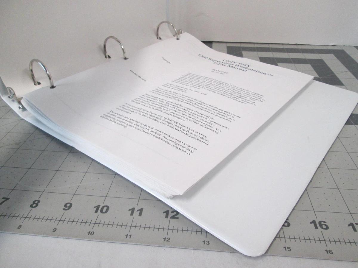 Used Semy, 810.01.67, UNIX TMX Cell Supervisor Workstation GEM Manual, Used