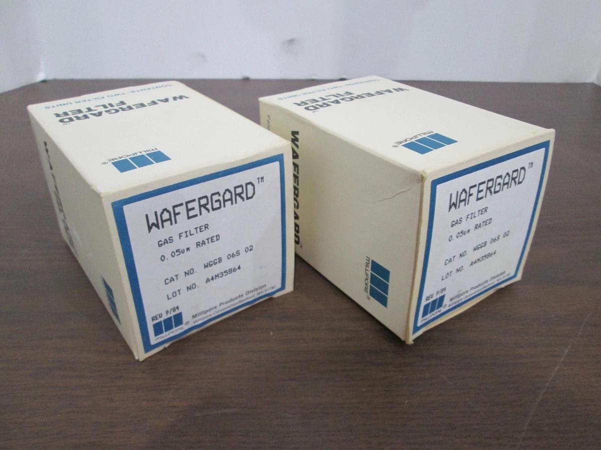 Millipore, WGGB 06S 02, Wafergard Gas Filter, 0.05um Rated, New, Lot of 2 Boxes