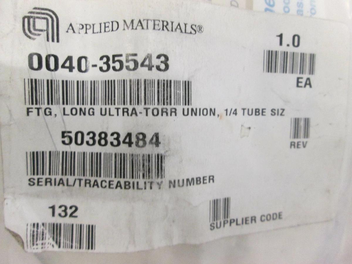 Used AMAT, FTG, Long Ultra-Torr Union, 1/4 Tube Size, 0040-35543, New