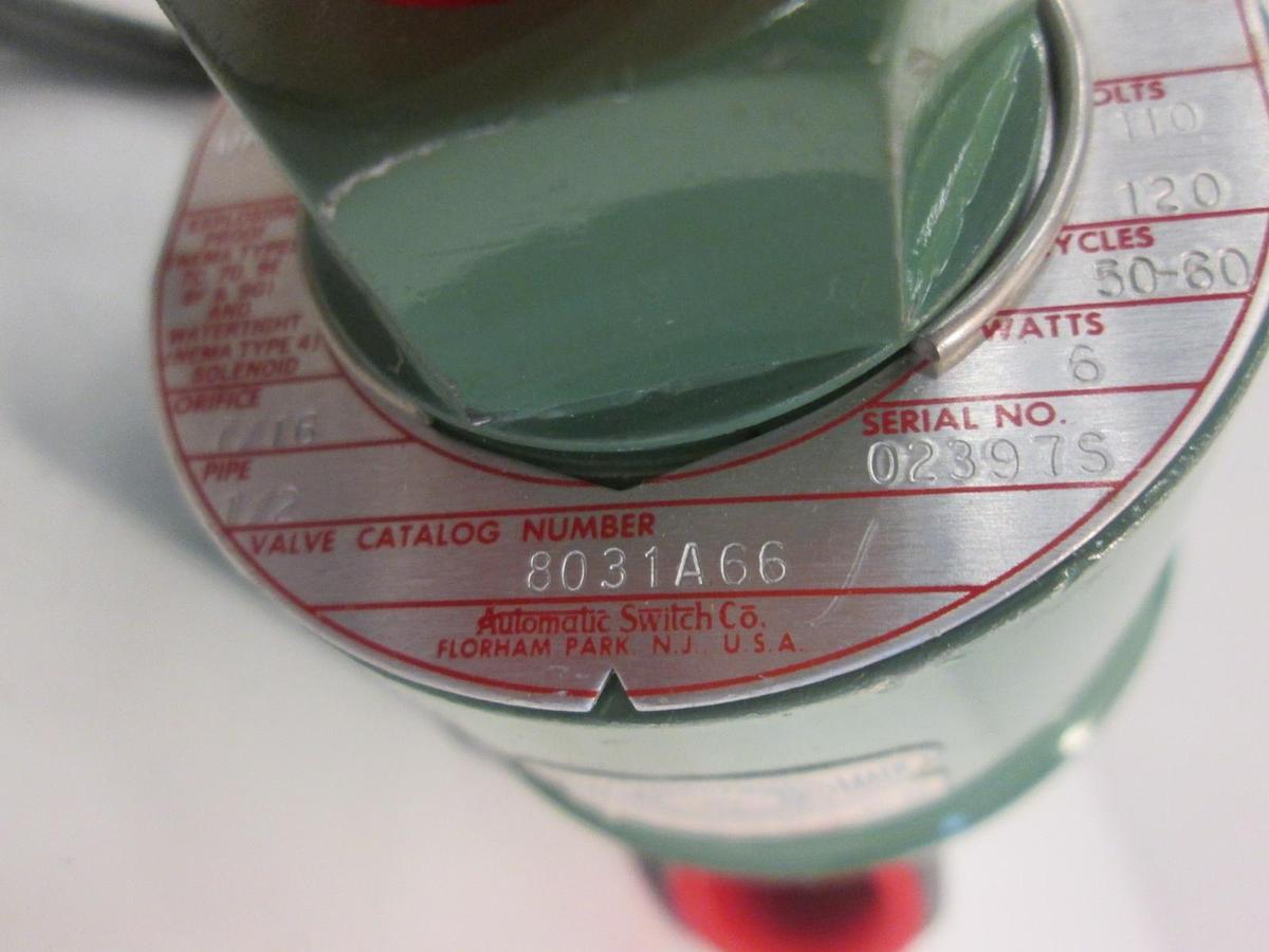 Used ASCO 8031A66 Solenoid Valve, Used