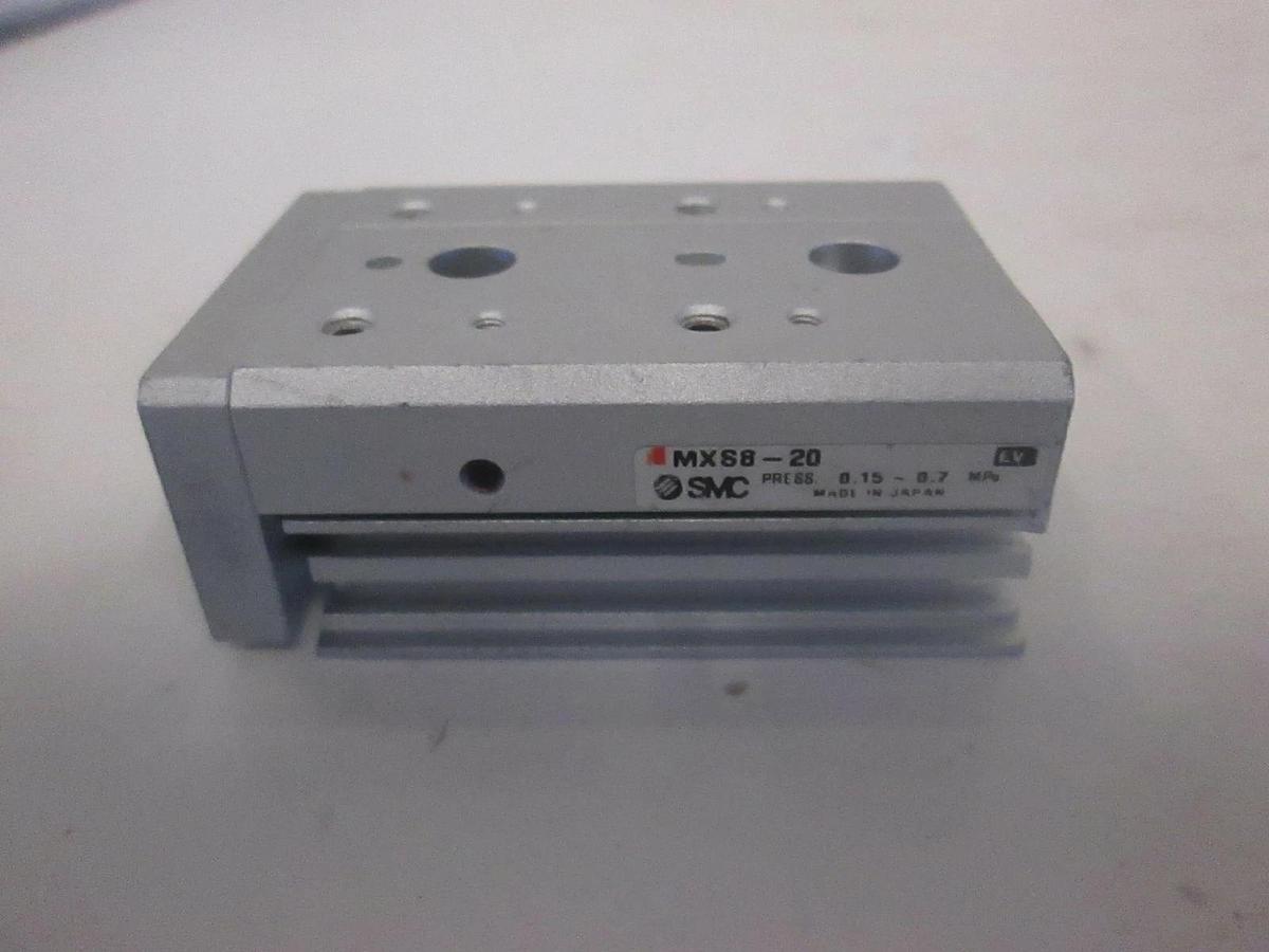 Used SMC MXS8-20 Pneumatic Linear Guided Air Cylinder, Used