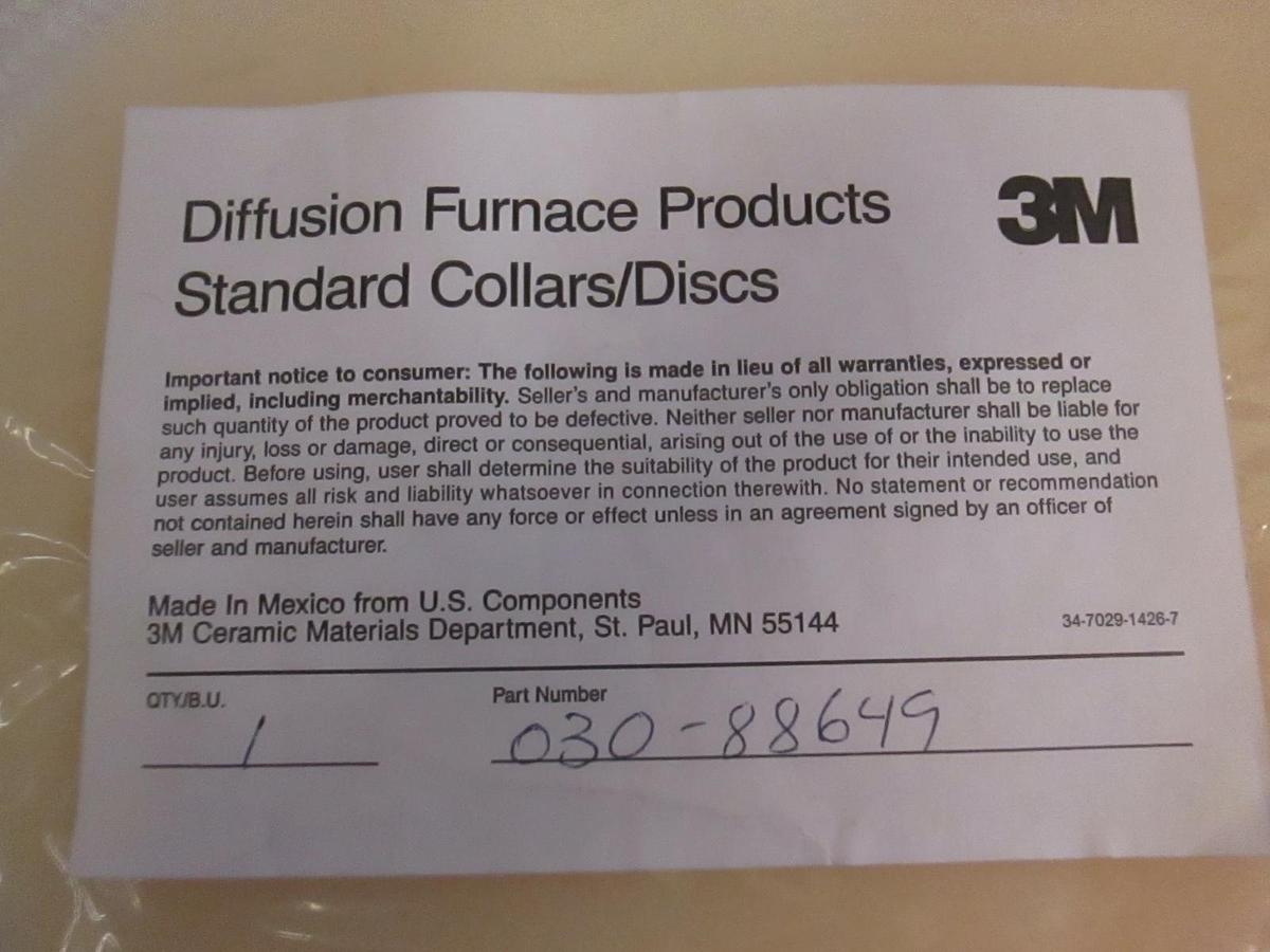3M Diffusion Furnace Products, Standard Collar/ Disc, 030-88649