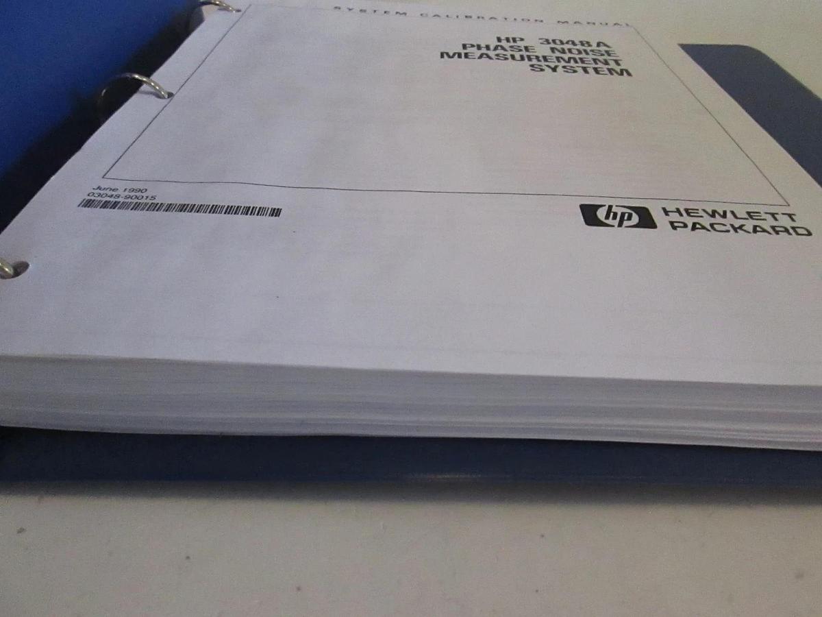 Used HP 3048A Phase Noise Measurement System Calibration Manual, Used