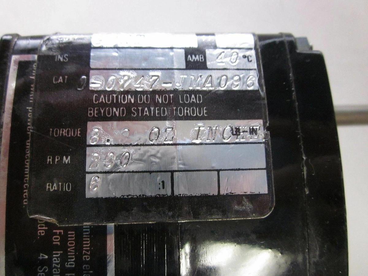 Used B & B Motor & Control KCIA-24A2, 115V, 0.1A, 1200 RPM,