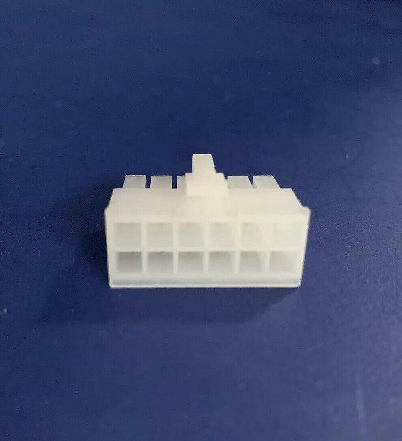 12 Position Rectangular Housing, Plug Connector, Nylon, Lot of 130+