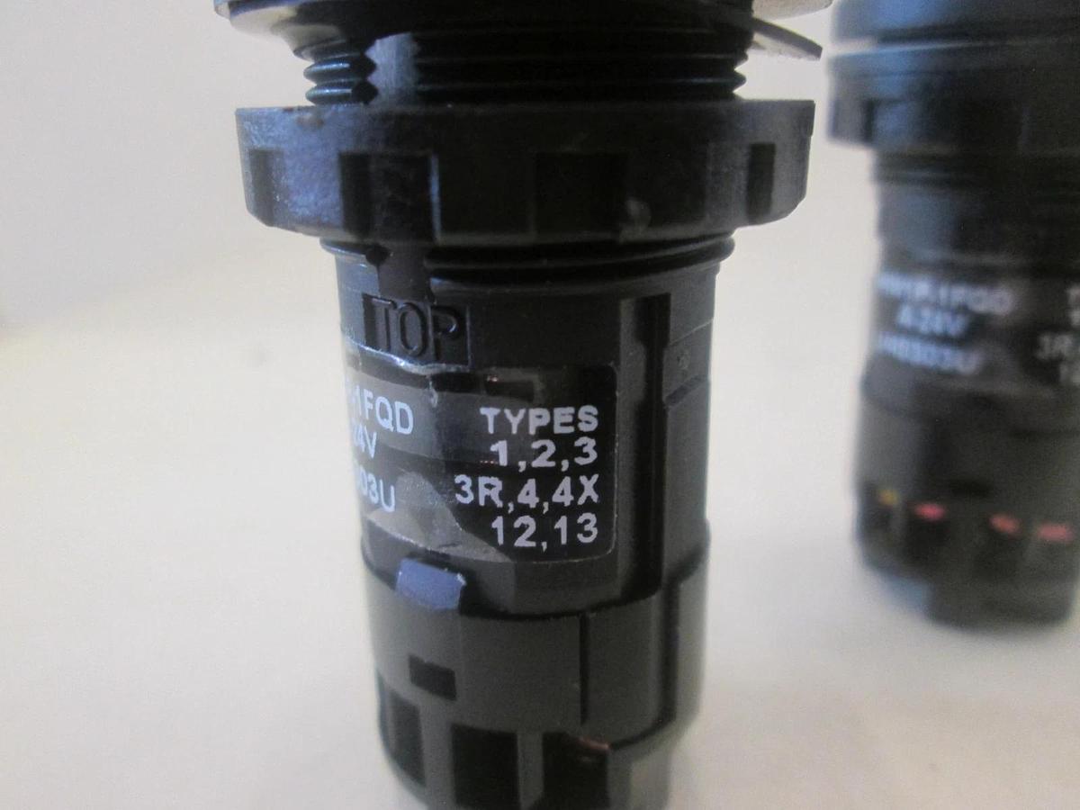 Used Idec, HW1P-1FQD, Orange Panel Mount Pilot Light, Used, Lot of 2