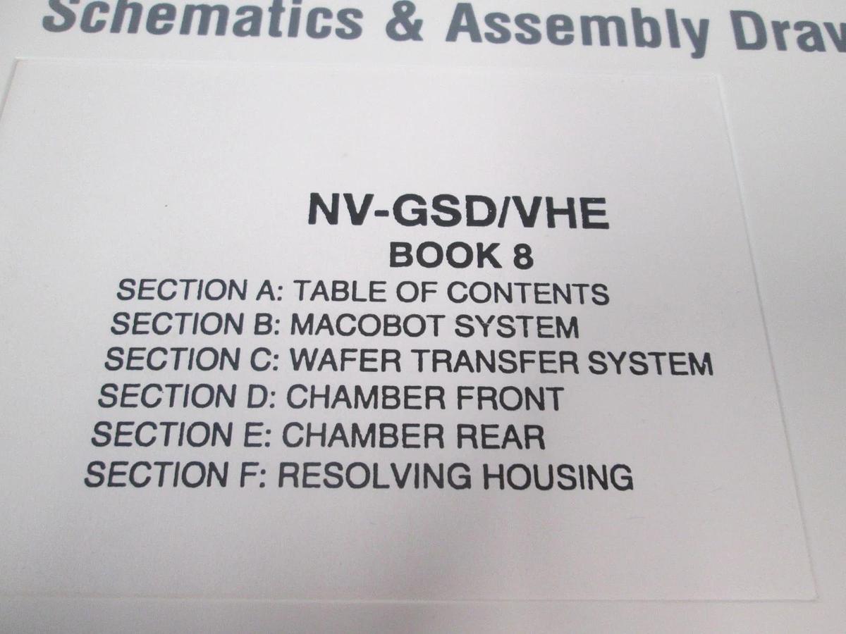 Used Eaton, NV-GSD/VHE, Book 8, Schematics and Assembly Drawings, Used