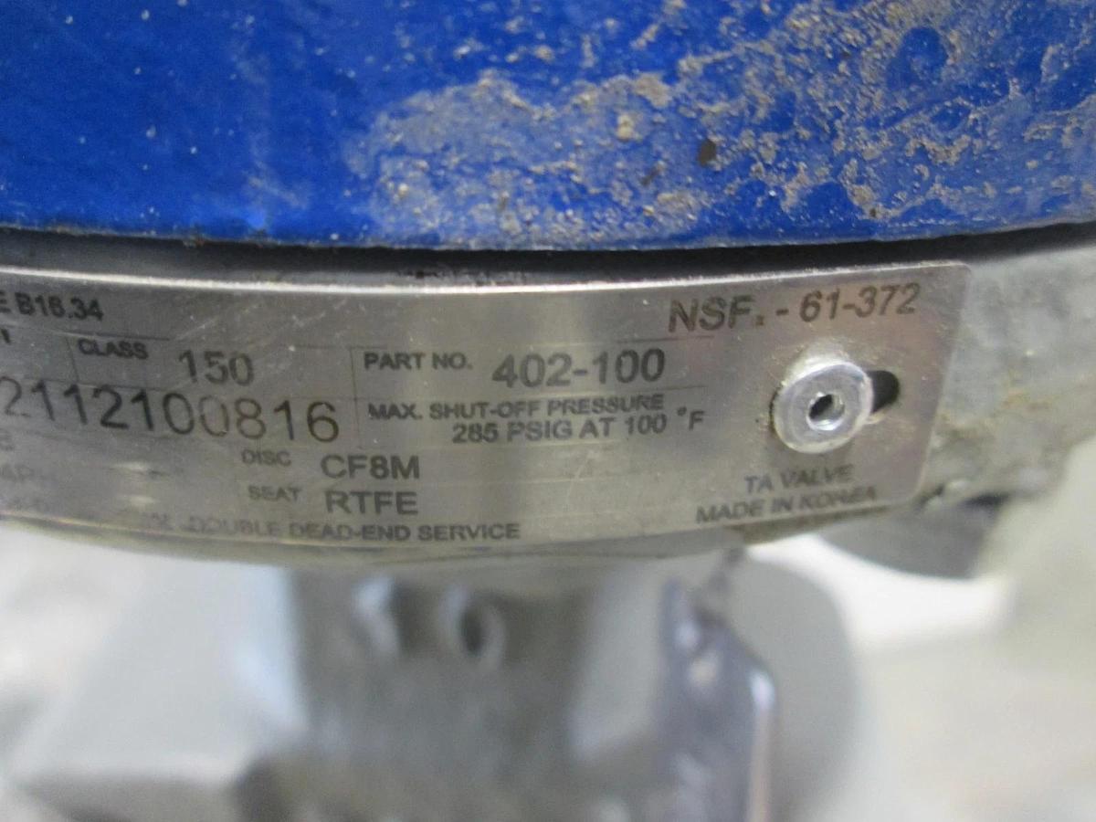 ABZ Valves and Controls, 402-100, 10", Butterfly Valve, Class 150, WCB Body, new