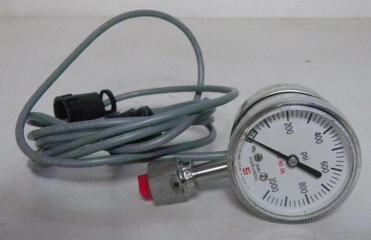 Used Span IPT122 Indicating Pressure Transmitter, Type 9, 0-1000 PSI, VCRSF, New
