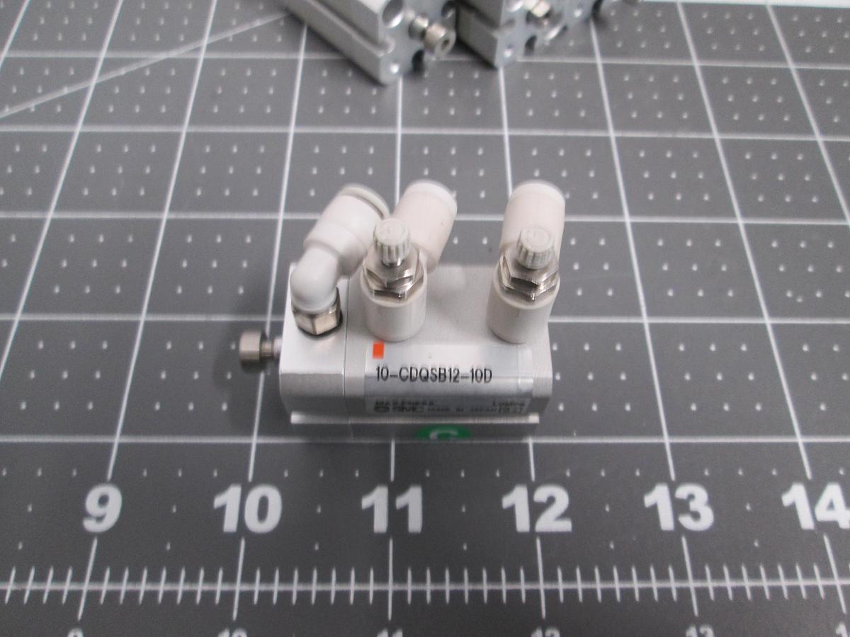 Used Lot of 5 SMC 10-CDQSB12-10D Clean Series Compact Air Cylinder Auto Switch