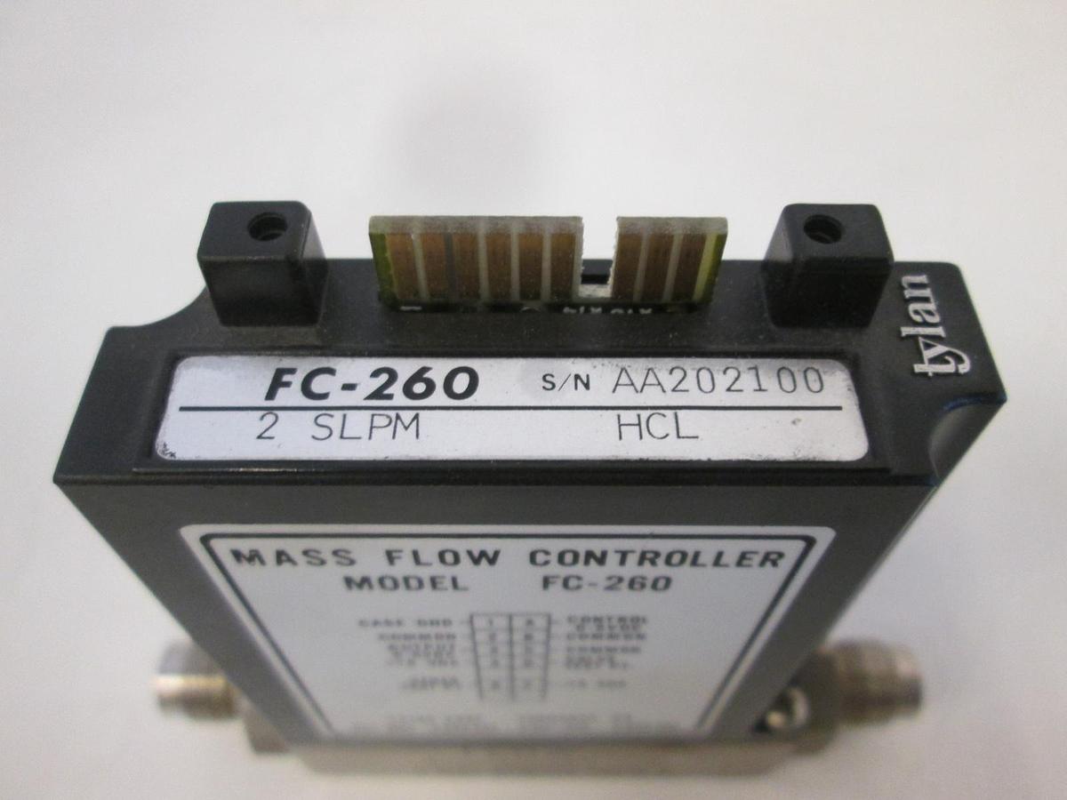 Used Tylan, FC-260, Mass Flow Controller, HCL, 2 SLPM, Used