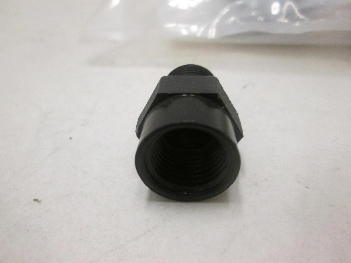 INDUSTRIAL SPECIALTIES, PNC-14-4, ADAPTER,NYL,1/4NPTF,1/4NPTM, New, Lot of 4
