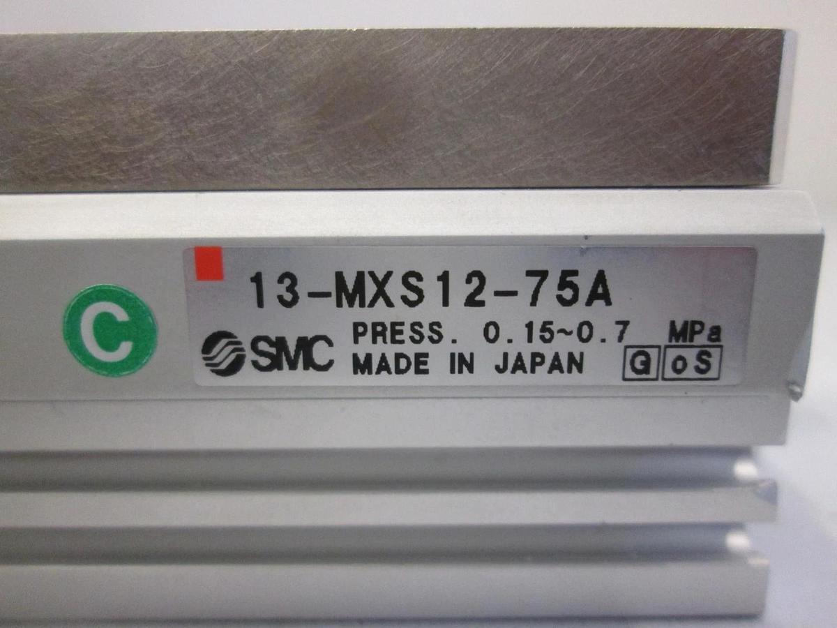 Used SMC, Linear Slide Assy, 13-MXS12-75A and 13-MXS6-10A, Used