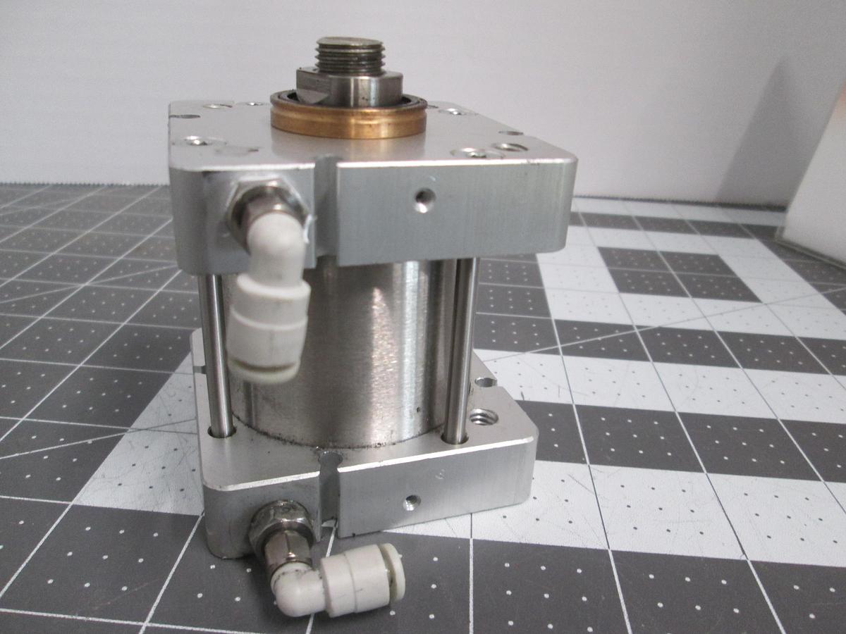Used Bimba FS-310.75-MW Square Flat-1 Compact Air Cylinder 2in Bore 0.75in Stroke