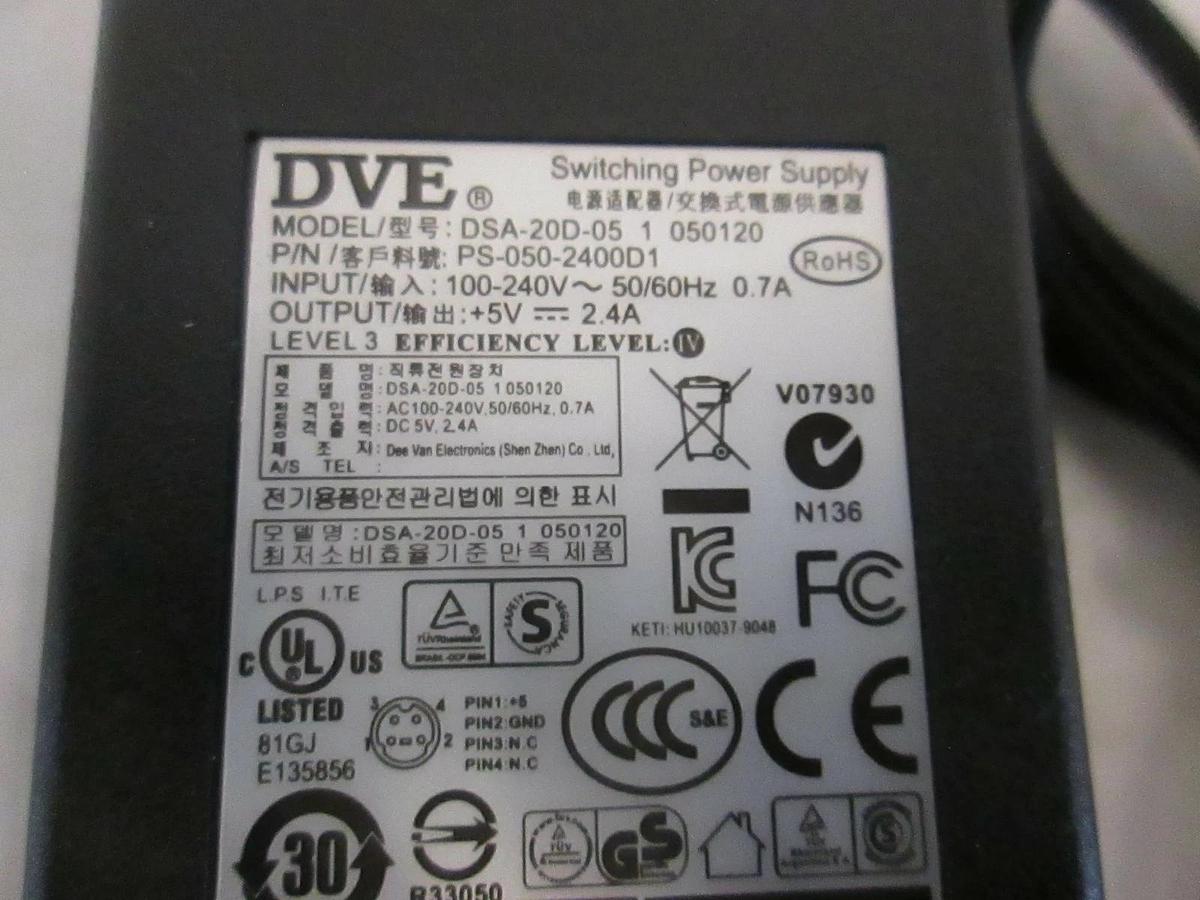 Used DVE Switching Power Supply, DSA-20D-05, Used
