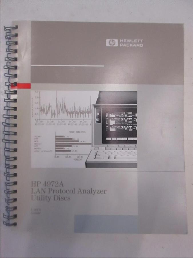 Used HP 4972A LAN Protocol Analyzer Utility Discs User Guide, Used