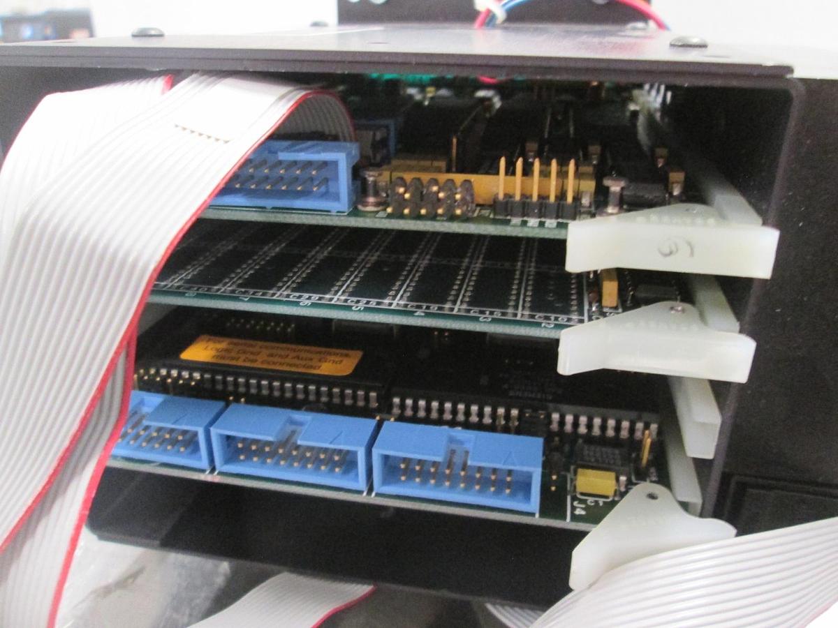 Used Matrix Corporation, MB4.6AS1P, Module Base w/ 3 PCB's and Ribbon Cable, Used