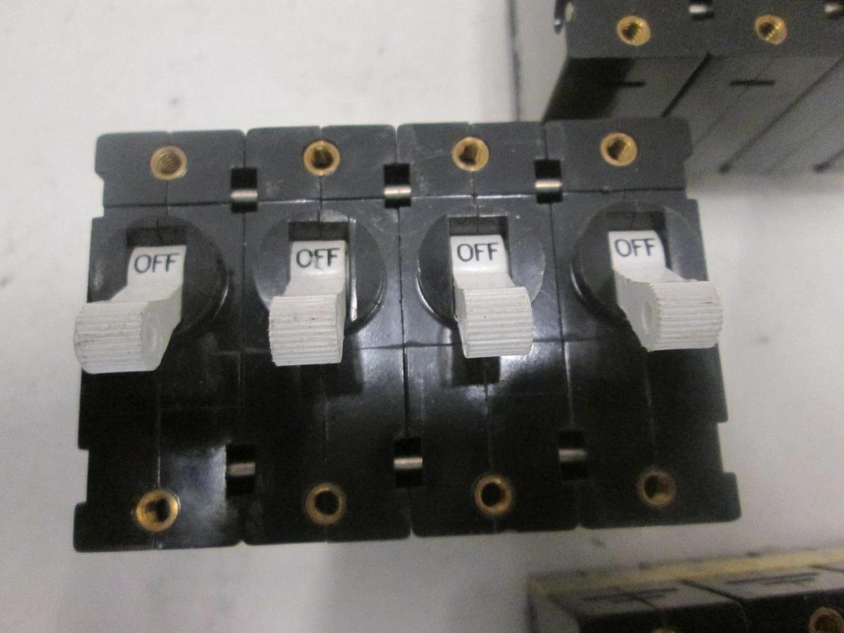 Used Carling Switch, AA4-B0-24-615-381-C, CIRCUIT BREAKER 4P, 15AMP, Used, Lot of 3