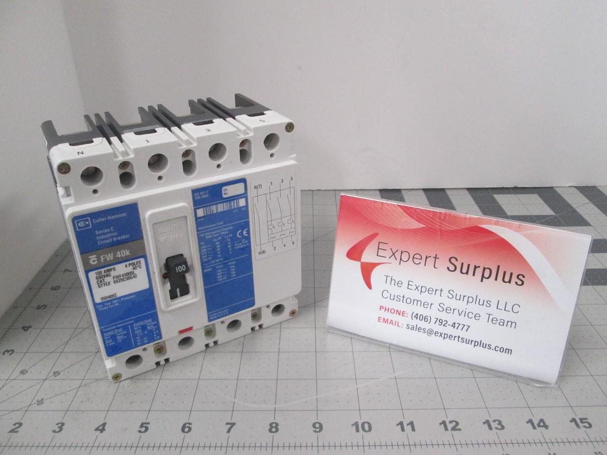Cutler-Hammer, FWF41000L, Series C, 100A, 690VAC, 4 Pole, New