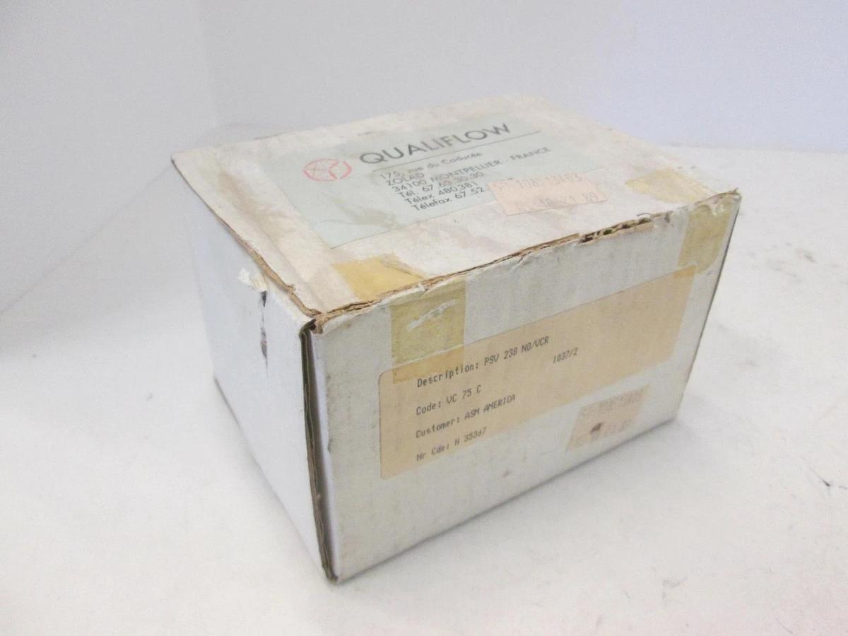 Qualiflow, ASM Valve, PSV 238 NO/VCR, New