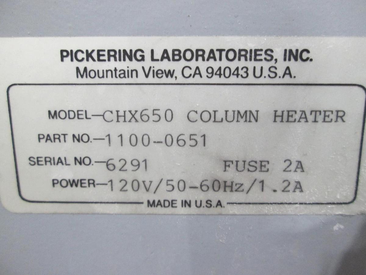 Used Pickering Laboratories, CHX650, 120V/50-60Hz/1.2A, 1100-0651,Column Heater, Used