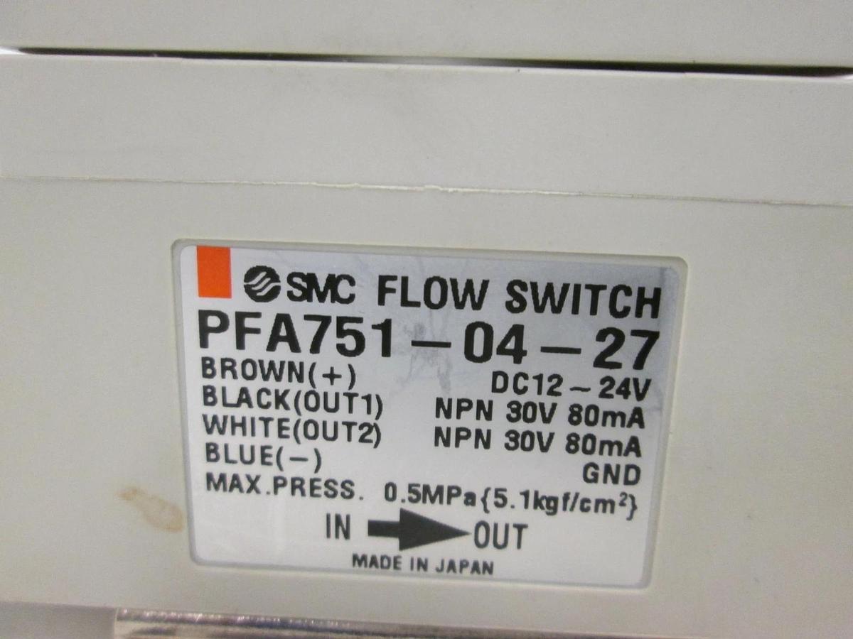 Used SMC, PFA751-04-27, Digital Flow Switch, Used