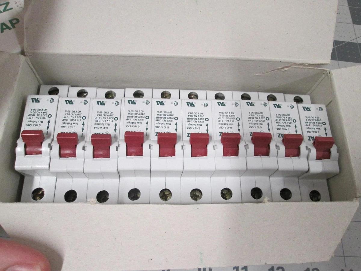 Klockner Moeller, FAZ-G40 CNA, Single Pole Mini Circuit Breaker, New, Lot of 15