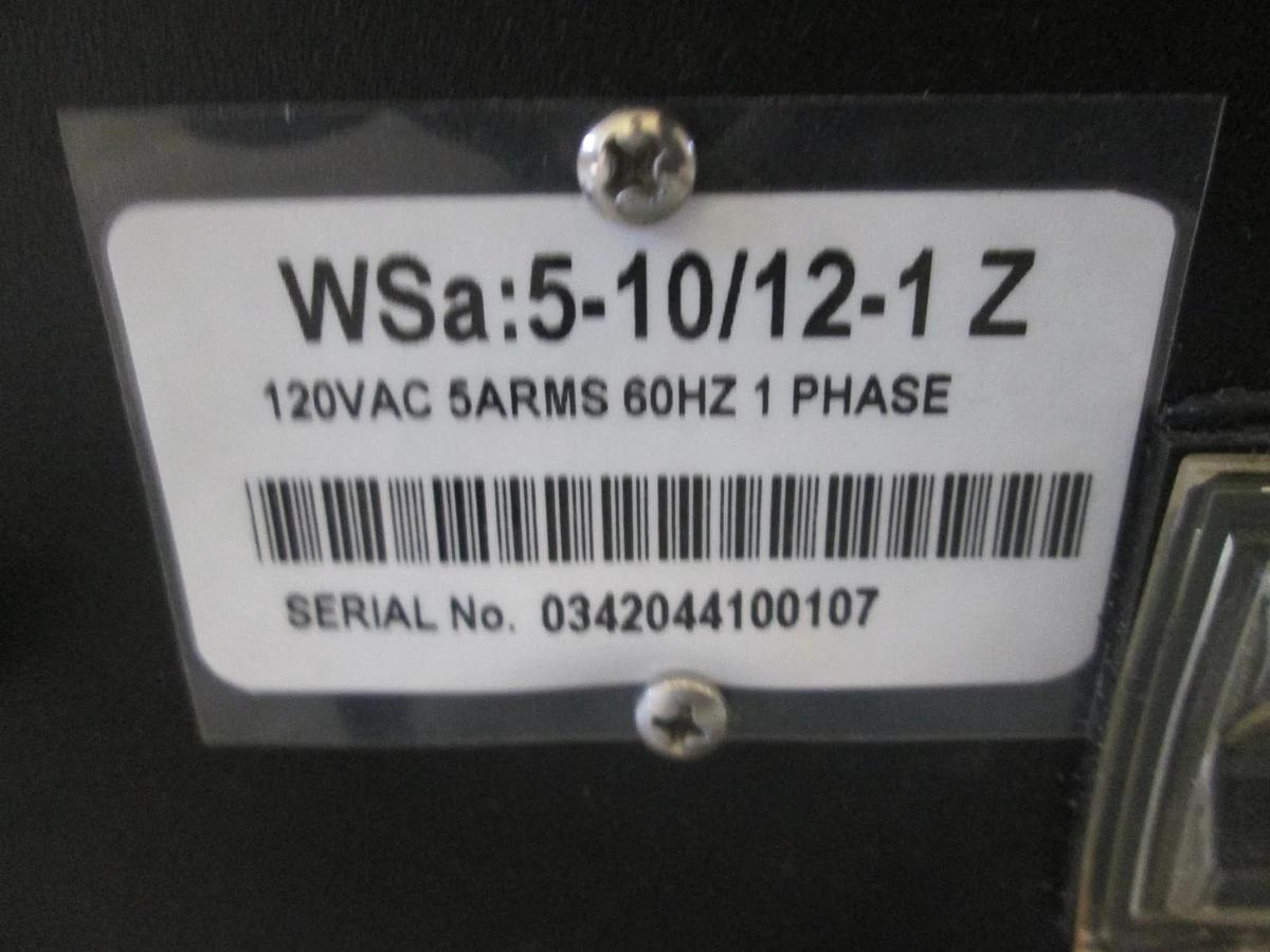 Used TecNu, Inc., WSa: 5-10/12-1 Z Controller, 120VAC, 5 ARMS, 60Hz, 1 Phase, Used