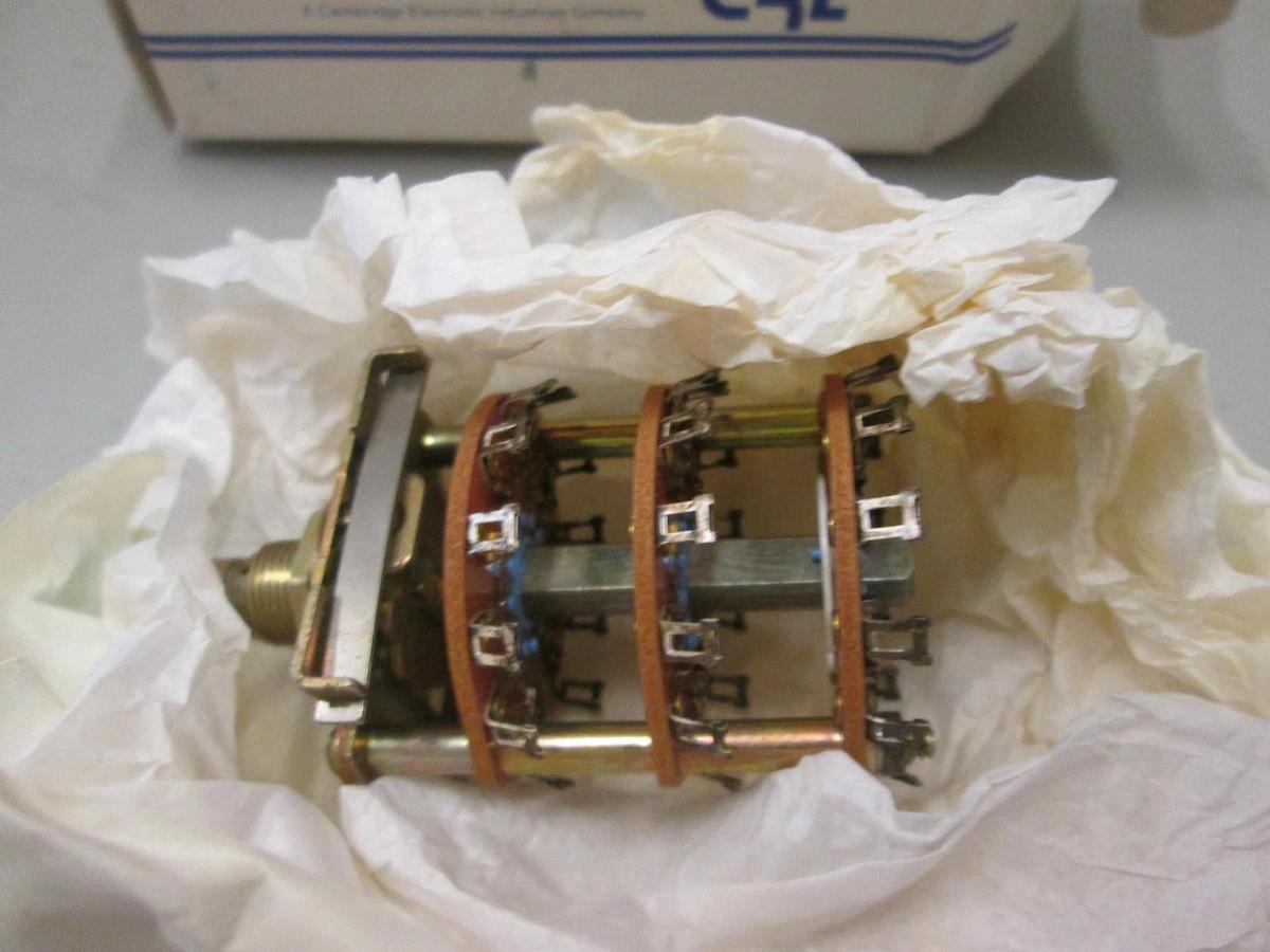 Used CRL Components Rotary Switch SA-1008, 3 Pole, 2-11 Positions, NEW