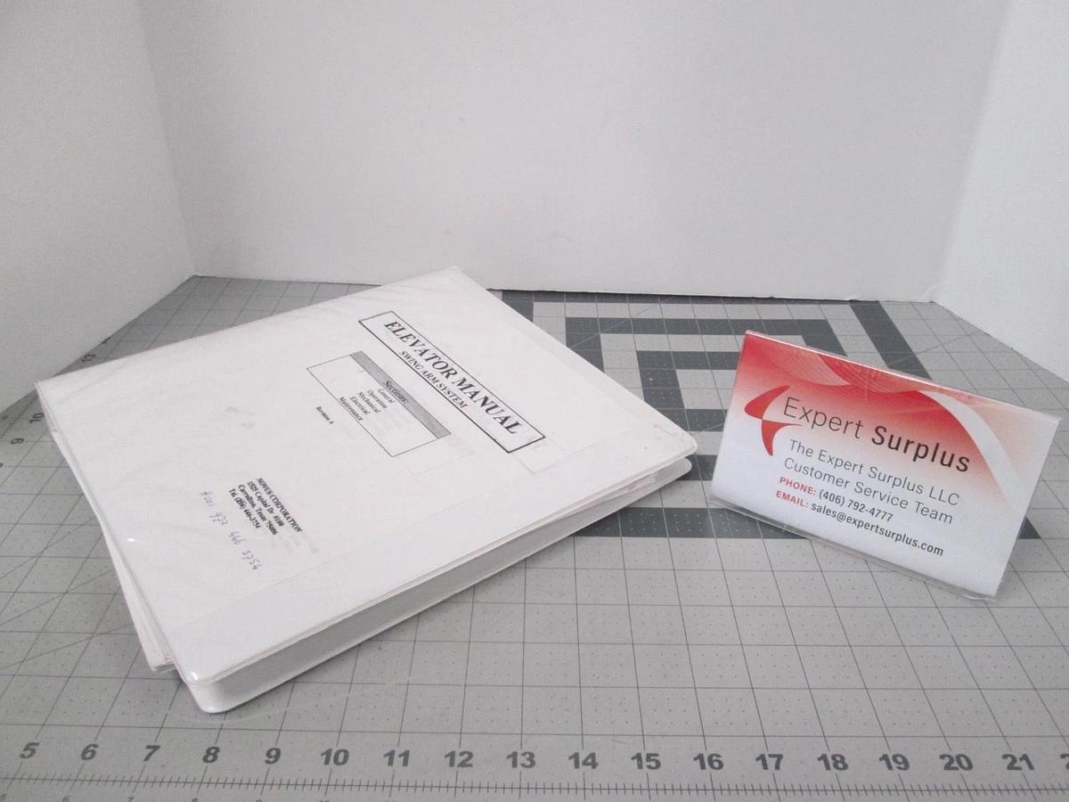 Used Philips, MOS-3, Elevator Module Swing Arm Operators Guide/ Introduction, Used