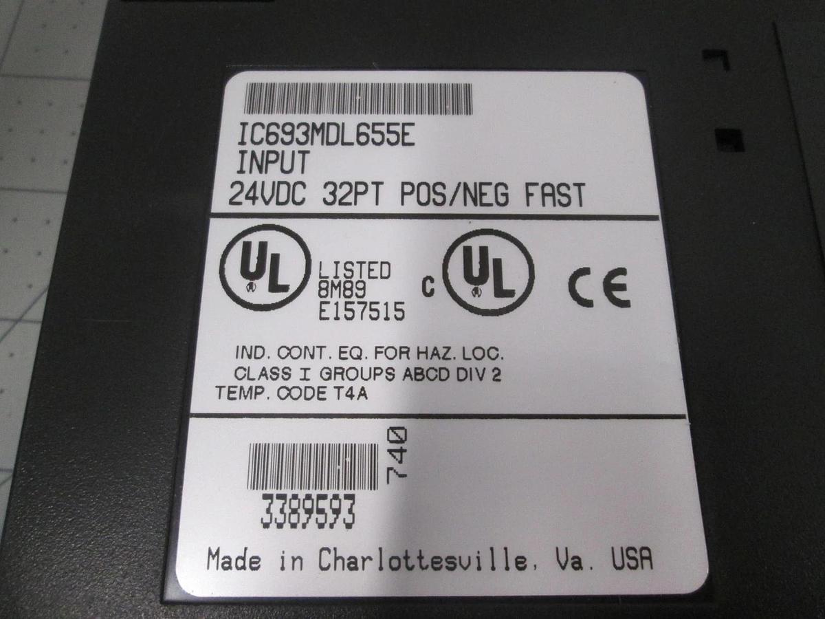 Used GE Fanuc, IC693MDL655E, Input 24VAC/VDC 32PT, Controller, Used