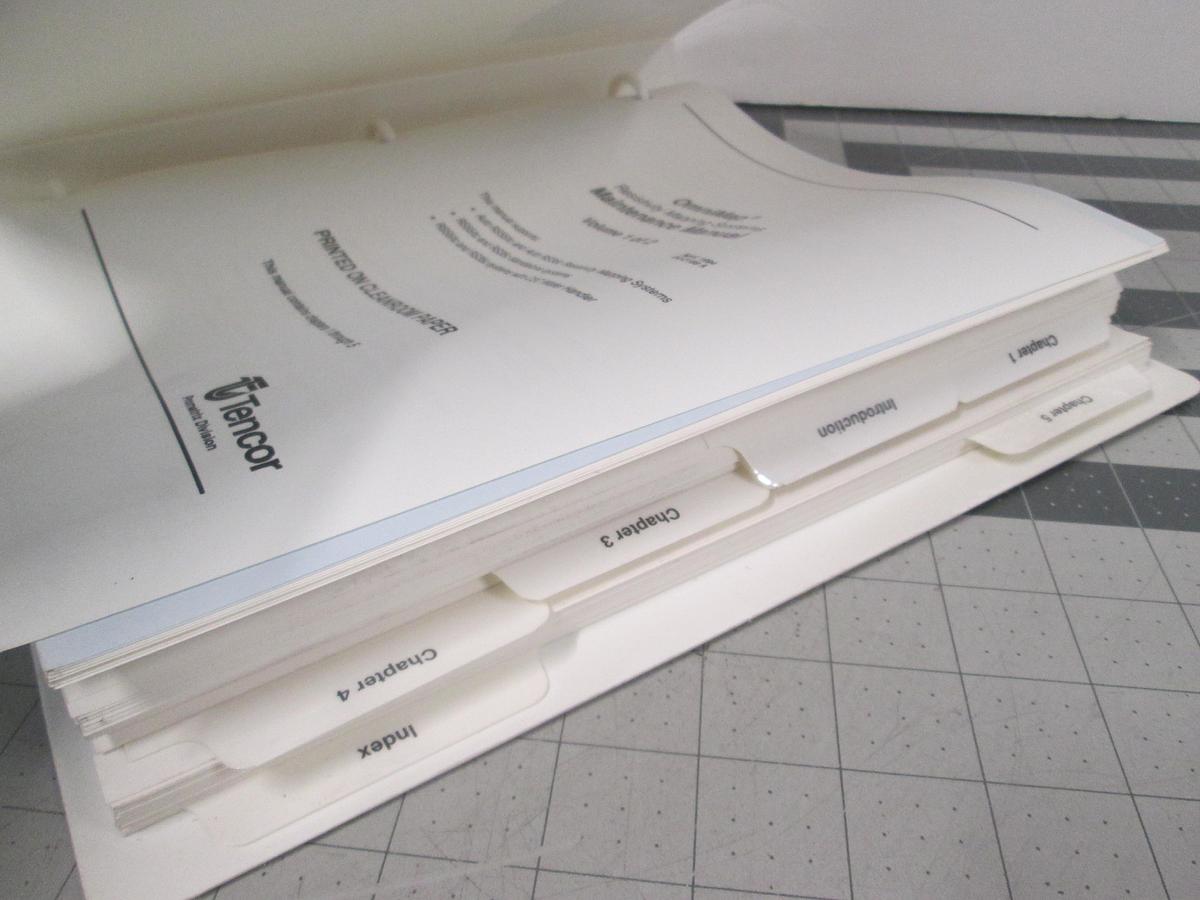 Used Tencore, Prometrix, OmniMap Resistivity Mapping System, Maintenance Manual, Volume 1, Used