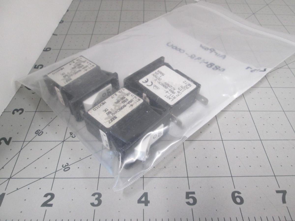 Airpax, 2.00A-B06CV-V, Circuit Breaker, Single Pole, New, Lot of 3
