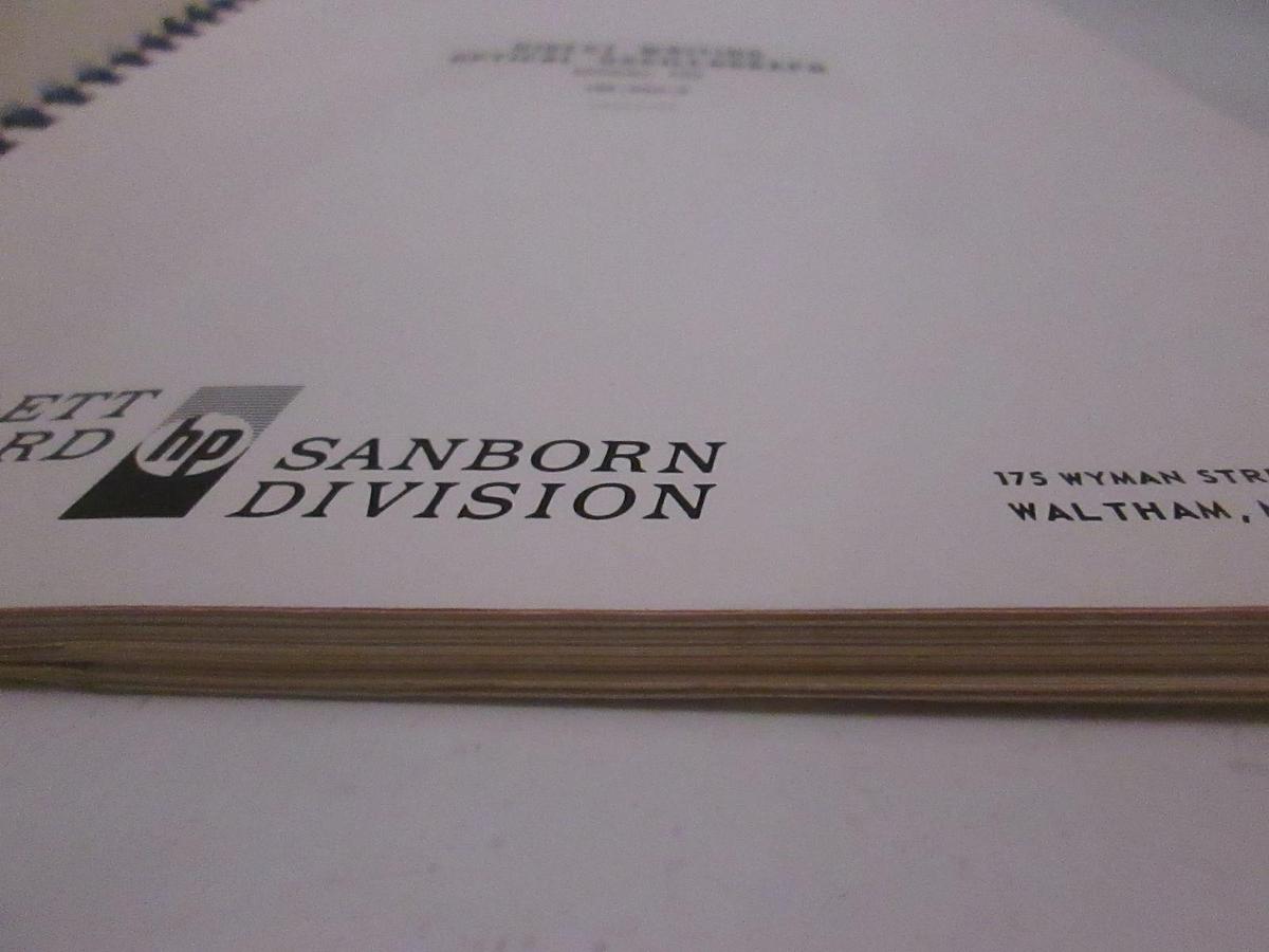Used HP Model 650 Direct Writing Optical Oscillograph Instruction Manual, Used