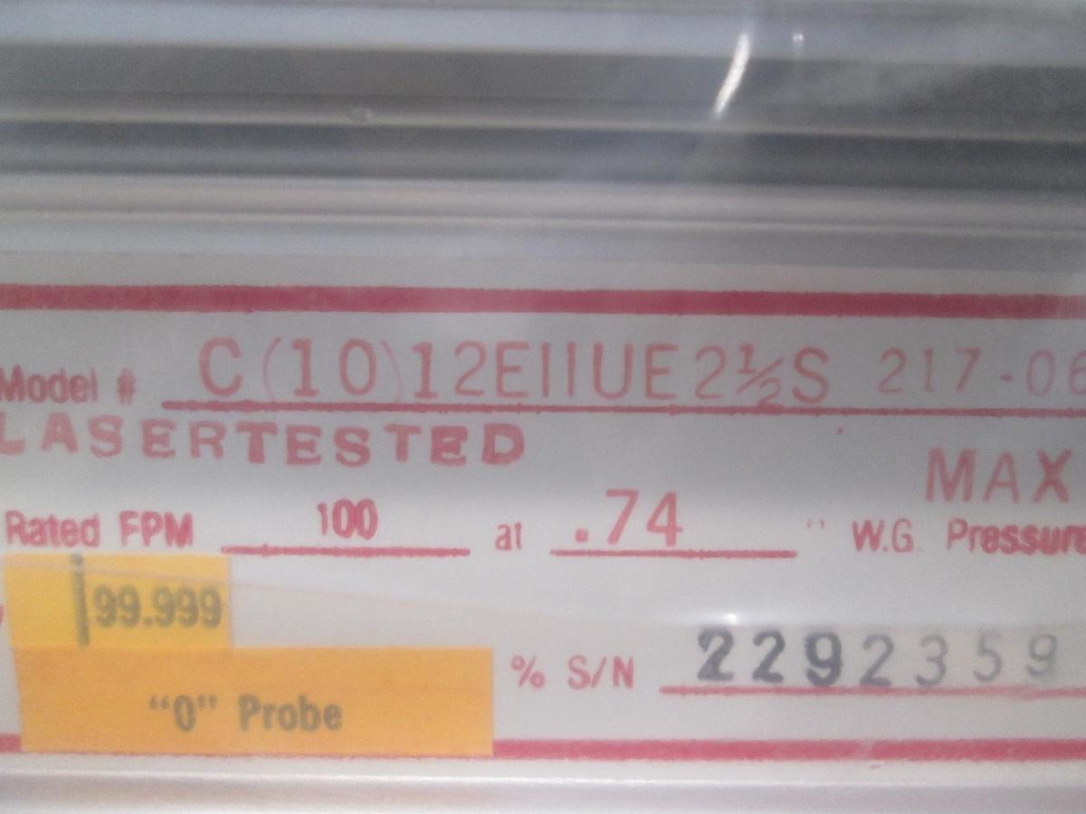 Hepa, Hepa-Pleat, C(10)12EIIUE21/2S, Filter 99.999% At .12 MIC, New