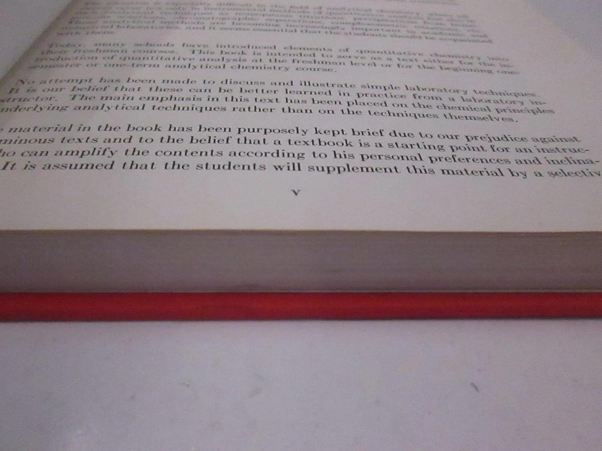Used Popov/ Pflaum Introductory Analytical Chemistry, Used