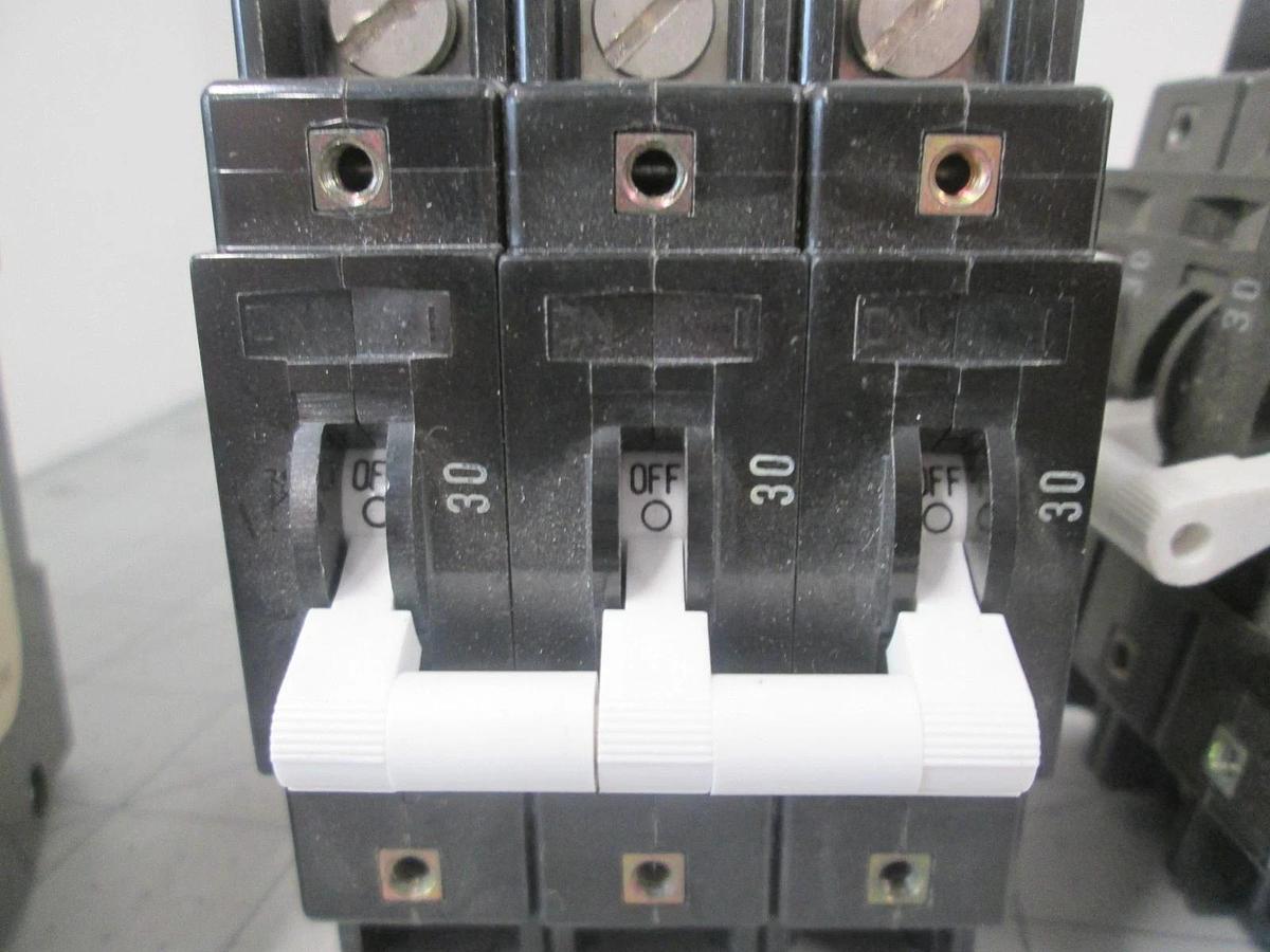 Airpax, IELHR111-26267-9-V, 30A, 3 Pole, Circuit Breaker, New, Lot of 3