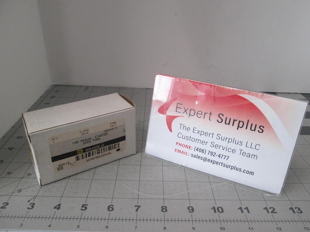 Square D, FO-1, FHP Manual Starter, Open Type, New