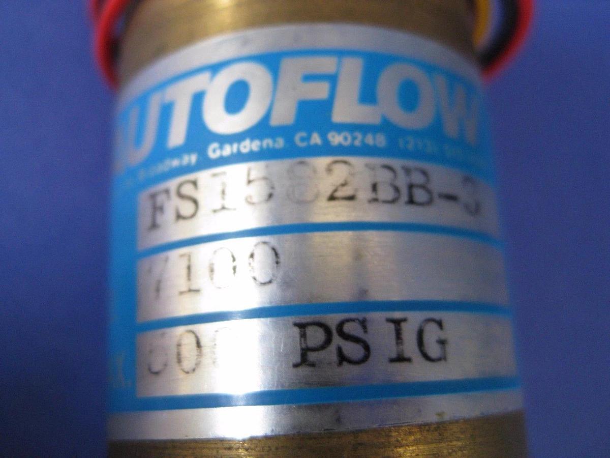 Autoflow FS1582BB-3, Flow Switch 500 psig