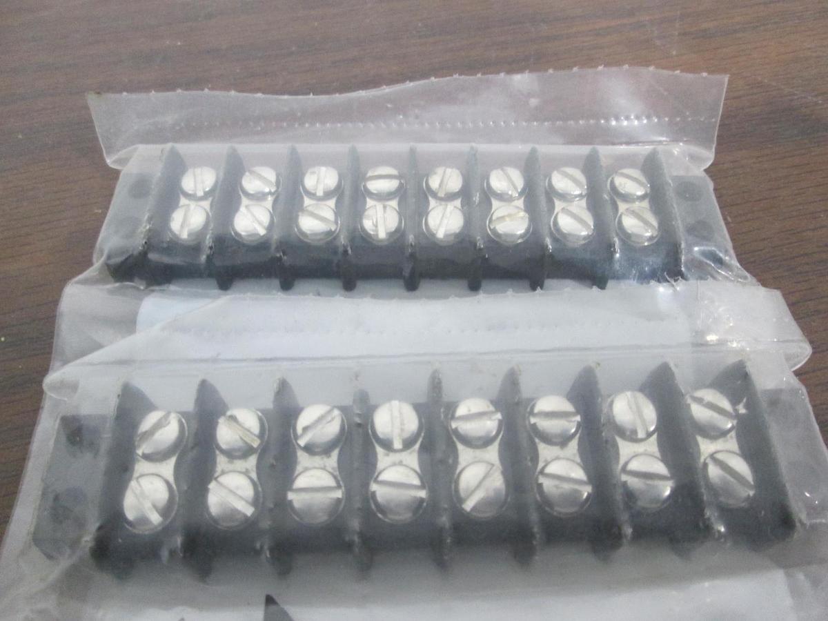 Waldom/Cinch, 8140, 8 Position Terminal Block, New, Lot of 2