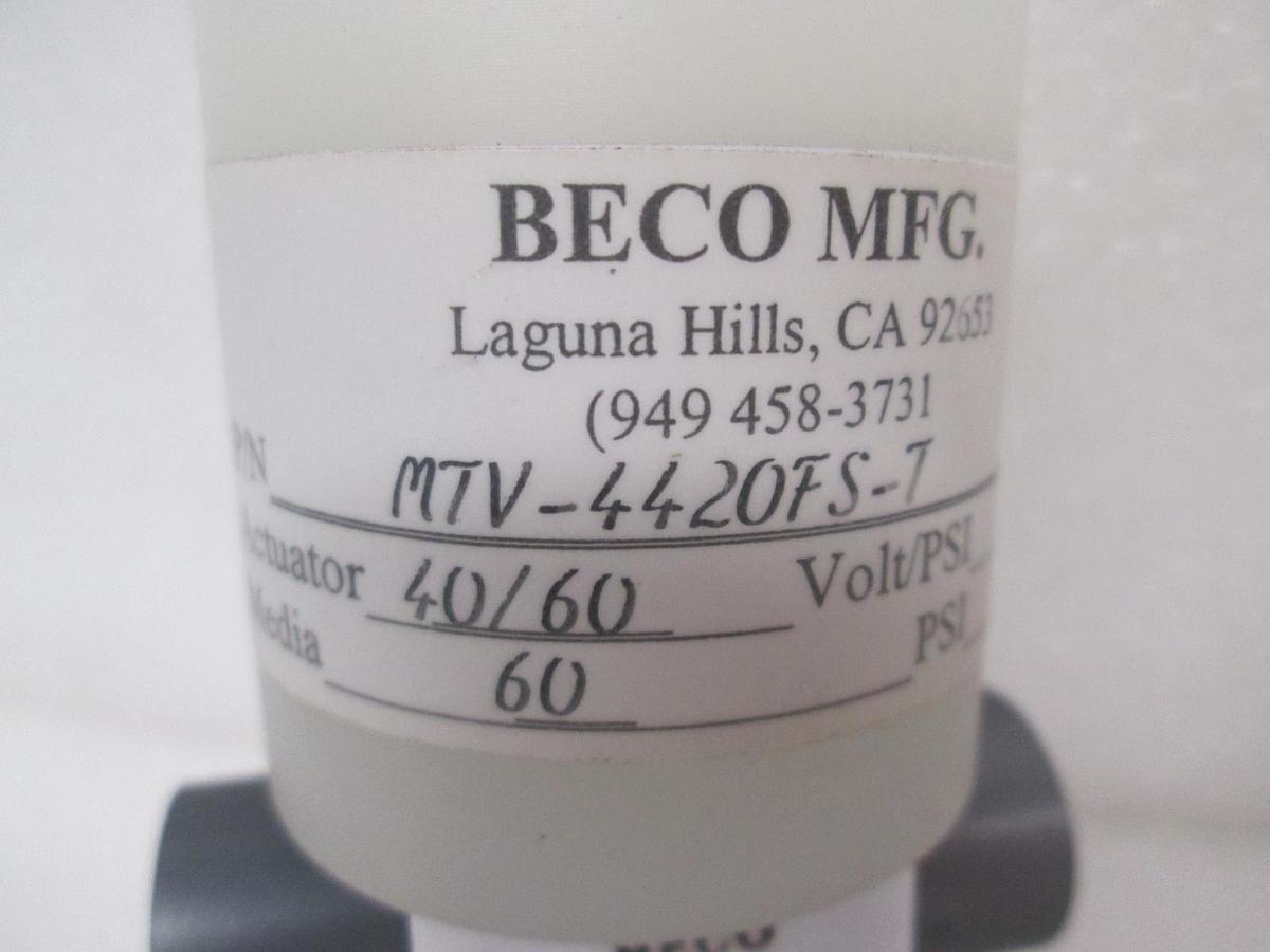 Used Beco MFG, MTV-4420FS-T, Valve, Used