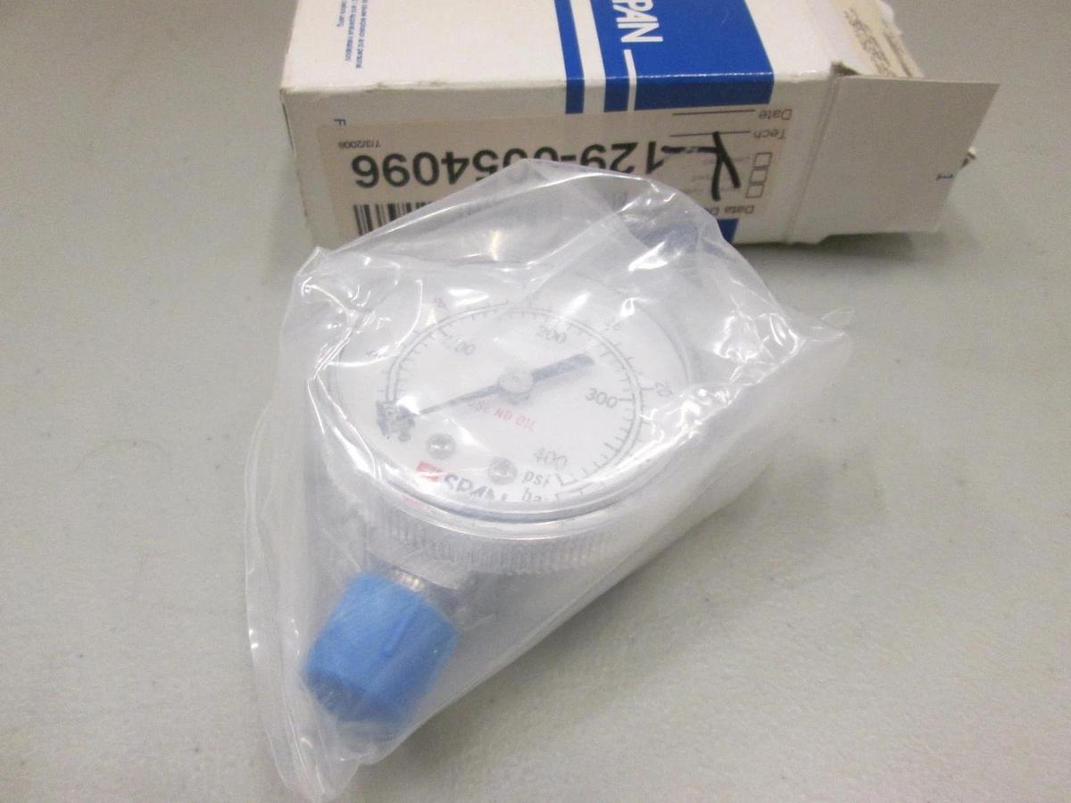 Used Span Instruments Cleanroom Gauge S122-400, 2", Male Face Seal, Stem Mount