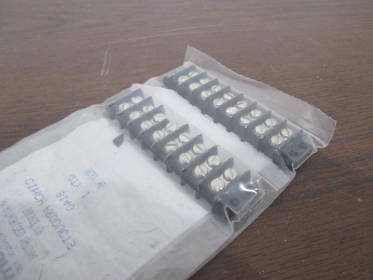 Waldom/Cinch, 8140, 8 Position Terminal Block, New, Lot of 2