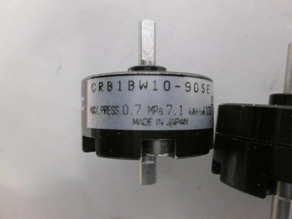 Used SMC, CRB1BW10-90SE, Miniature Rotary Actuator, Used, Lot of 2