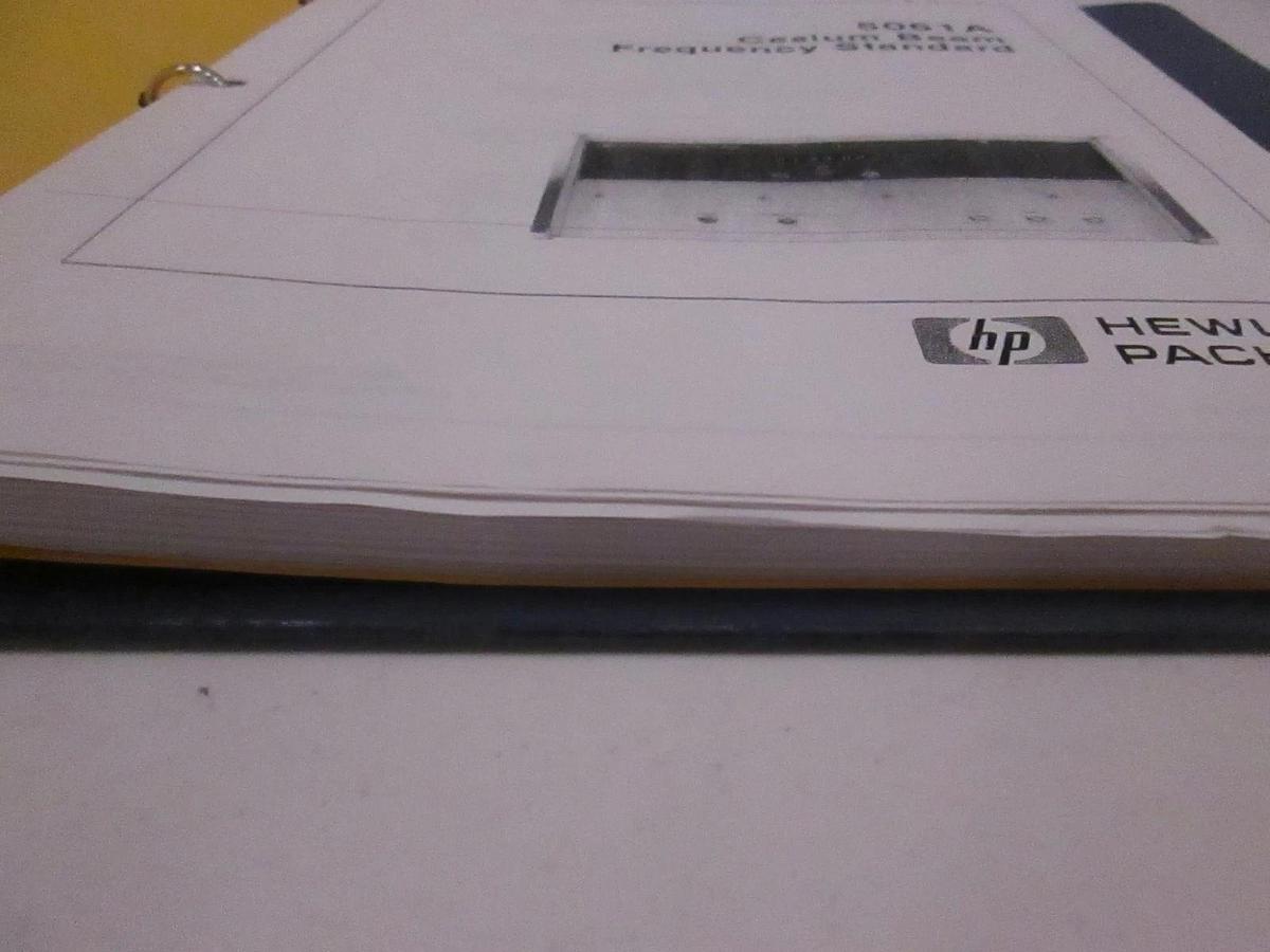 Used HP 5061A Cesium Beam Frequency Standard Operating Manual, Used