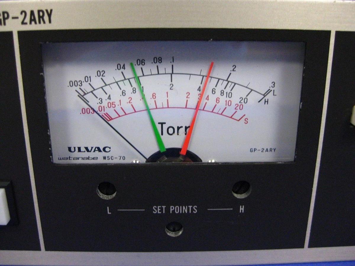 Used ULVAC GP-2ARY Gas Box Controller Vacuum Gauge, Pirani, Used